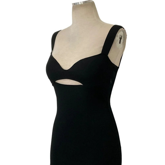 Roland Mouret Knit Midi Dress in Black XSmall New Womens Bodycon - Picture 5 of 15